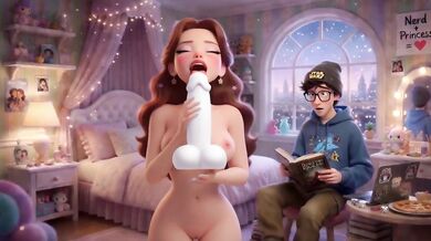Cuckold watches his wife suck and fuck another guy brainrot hentai