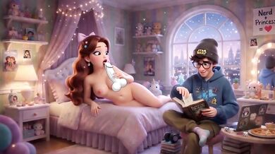 Cuckold watches his wife suck and fuck another guy brainrot hentai
