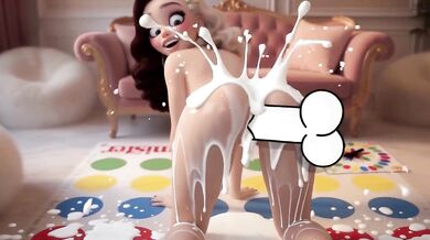 Twister twist turns stranger’s mouth to cumshot treasure