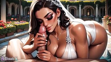 Latina Bride Gets Fucked Raw Before Wedding Deepthroat anal 4K AI