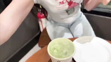 Pinay Squirted in Public Coffee Date Puffed Nipples Deep Fingering
