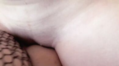 Wet lesbian scissoring ruined her for real orgasm
