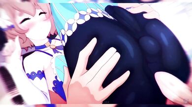 Makima and Lisa Railed Hard Cum Compilation 3D Animation Thick Thighs Big Tits