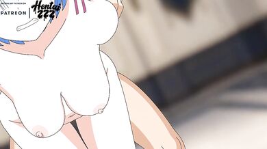 Subaru Fucks Rem Doggystyle raw lust in Re Zero hentai