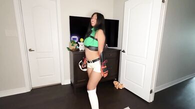 Yuffie's Thick Asian Cunt Destroyed with Creampie POV