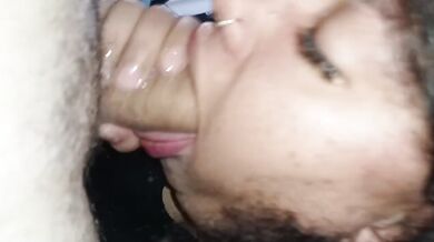Rough Latina Blowjob Destroyed Her Gagging Throat Choked On Thick Slobber