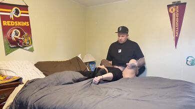 Milf caught cheating takes black cock in free use gang bang creampie
