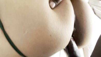 Big Hair Ebony Queen Chokes on BBC Gets Ass Pounded Raw POV Deepthroat