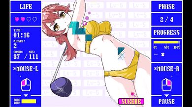 Sukebe Blocks Full Gameplay ruined by overlust fantasy HD Tits