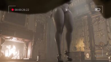 Cum inside Lady Dimitrescu's massive tits and puffy pussy