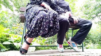 Cuckold wife made him cum for her hubby big public load