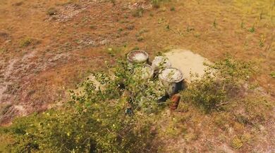 Hot milf gets caught on drone sucking young stud's cock and gags on cum