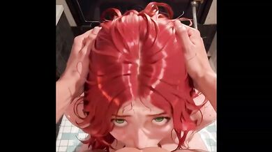 Maelle Gets Her Throat Raped by a Massive Cock Then Gets Destroyed with Double Creampie