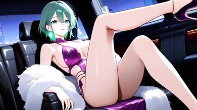 Green GoGo 5 slammed by double penetration gogo dancer cream pie surprise