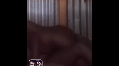 Real couple destroys African girl’s tight pussy loud moaning fuck till she begs for more