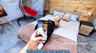 Neighbor’s Blonde Slut Takes My Cock Deep in Hotel Room