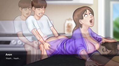 Hot landlady creampies me raw in summertime saga gaming hentai
