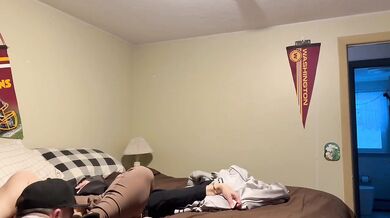 Nutted in my new cleaning lady swallowed every drop