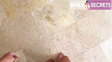 Swimming coach fucks Emma and Kathy Lee in the ass after first class threesome anal milf