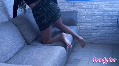 Flaca cum hungry timida gets destroyed skirt hiked up