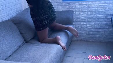 Flaca cum hungry timida gets destroyed skirt hiked up