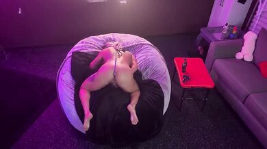 Hot Blonde Facefucked While Anal Hook Stretched and Pussy Licked Raw