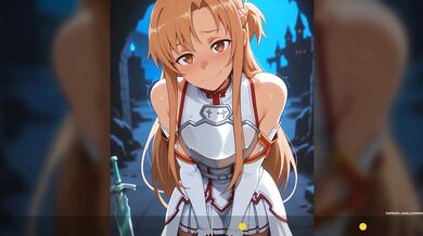 Asuna Yuuki destroyed by cock hero HFO JOI anime hentai