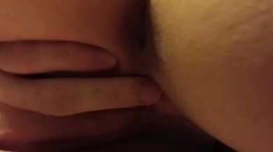 Collared babe faceslapped with thick creamy loads