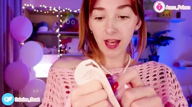 Naughty ginger teen tease strips for red hot egg tease unboxing