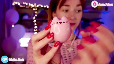 Naughty ginger teen tease strips for red hot egg tease unboxing