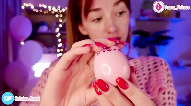 Naughty ginger teen tease strips for red hot egg tease unboxing
