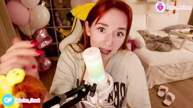 Ginger teen strips naked for karaoke tease tears