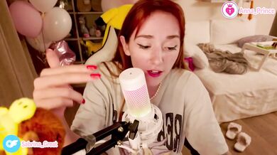 Ginger teen strips naked for karaoke tease tears