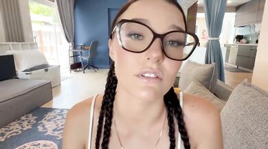 Stepdaughter misses the bus then gets fucked POV rough creampie on her big ass