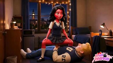 College crush destroyed my girlfriend with anal fucking