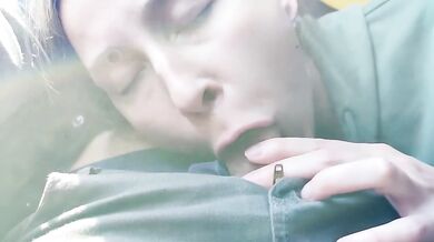 Stranger Teen Sucks My Cock in Bus Deepthroat Cum in Mouth