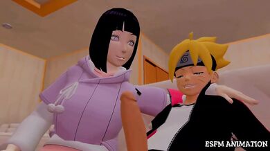 Boruto & Hinata alone at home destroyed cum dripping