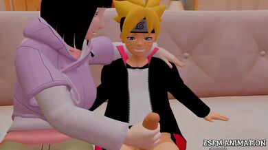 Boruto & Hinata alone at home destroyed cum dripping