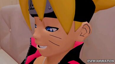 Boruto & Hinata alone at home destroyed cum dripping
