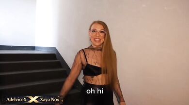 Xaya Nox Redhead Milf gagged and ruined by neighbor's rough deepthroat POV