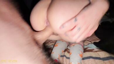 Late Night tattoo hookup destroys her creampie fantasy