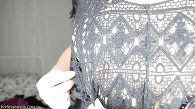 Ivy Shashyne's Tease Destroyed Small Tits Big Areolas Squeezed Through Mesh
