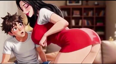 Big Ass Stepmom Seduces Stepson for Rough Anal Fucking Hentai