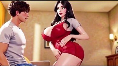 Big Ass Stepmom Seduces Stepson for Rough Anal Fucking Hentai