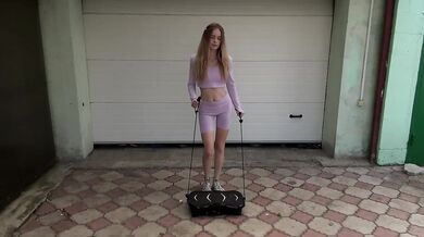 Petite blonde shakes her ass for brutal anal POV solo