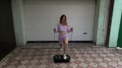 Petite blonde shakes her ass for brutal anal POV solo
