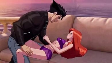 Kaven defiles Gwen in her first fucking virgin sex Hentai climax