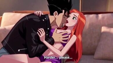 Kaven defiles Gwen in her first fucking virgin sex Hentai climax