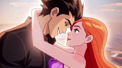 Kaven defiles Gwen in her first fucking virgin sex Hentai climax