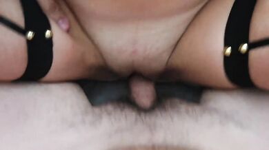 Amazing fuck with my busty wife huge cumshot on her boobs and pussy